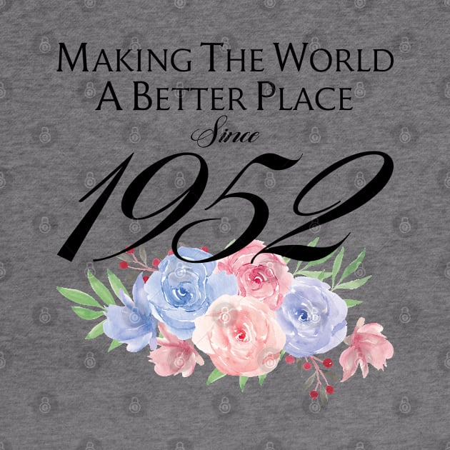 Birthday Making the world better place since 1952 by IngeniousMerch